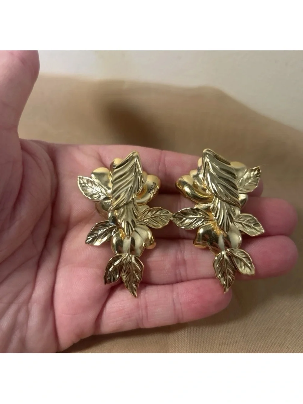Ask & Embla Gold Rose Ear Hangers Ear Weights